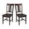 International Concepts Set of 2 San Remo Splatback Chairs, Rich Mocha C15-10P - alternate 10